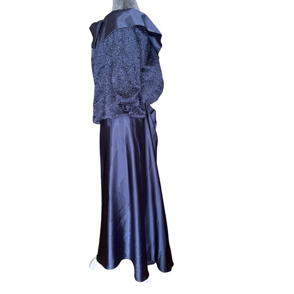 Alex Evenings Womens Navy Formal Skirt Set Size 24W - Picture 3 of 6
